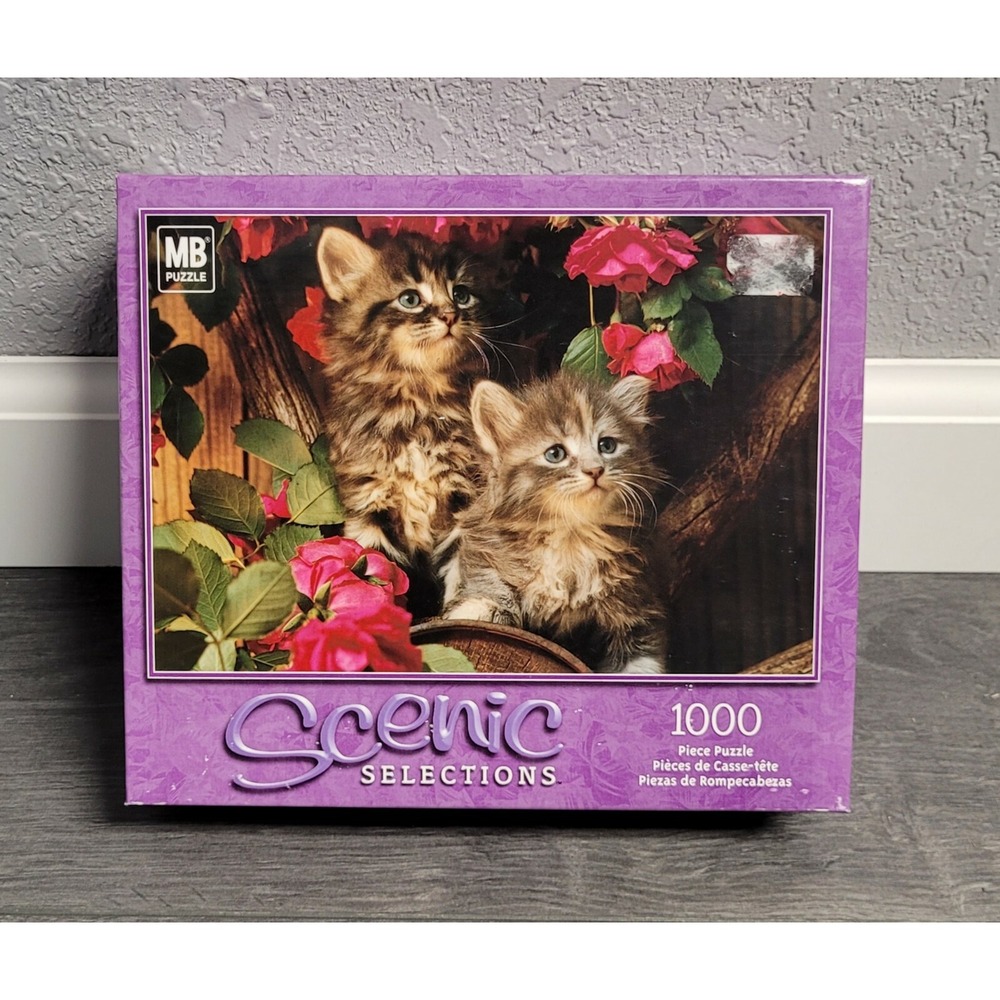 Kittens - Scenic Selections 1000 Piece Jigsaw Puzzle by Hasbro - New